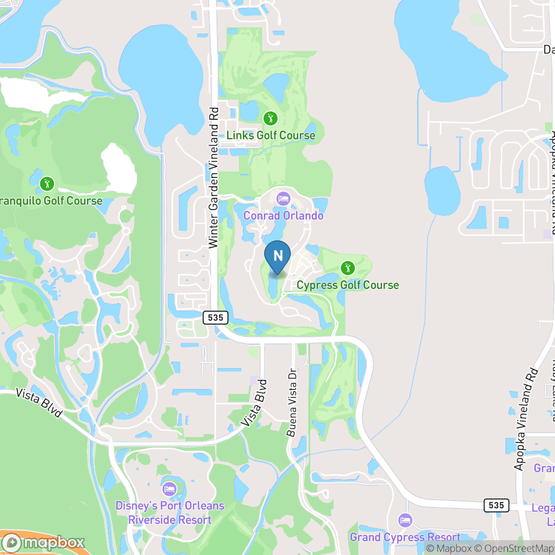 Map of Grand Cypress: North Course